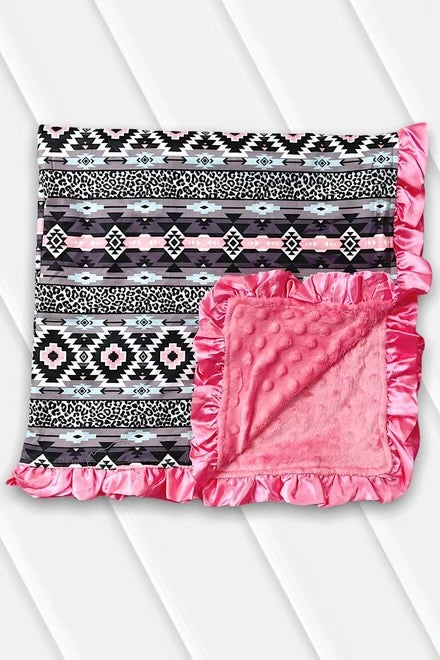 Pink Aztec Blanket
